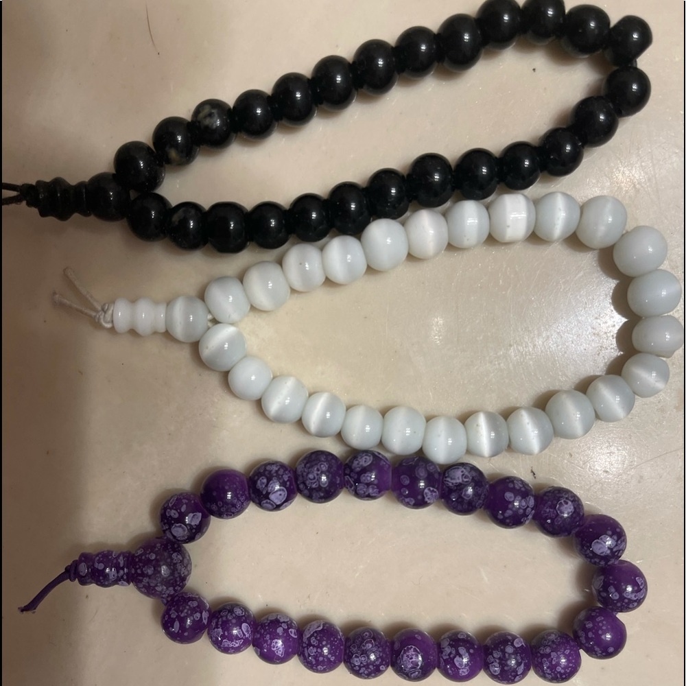 Bead bracelets set of 3